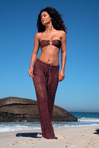 CALÇA TELA - MARROM