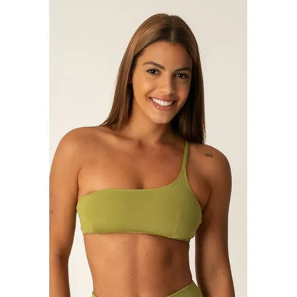 VERDE PISTACHE - TOP ASSIMETRICO