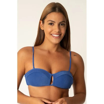 AZUL ROYAL TEXTURA - TOP ANDREA