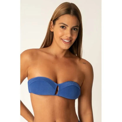 AZUL ROYAL TEXTURA - TOP ANDREA